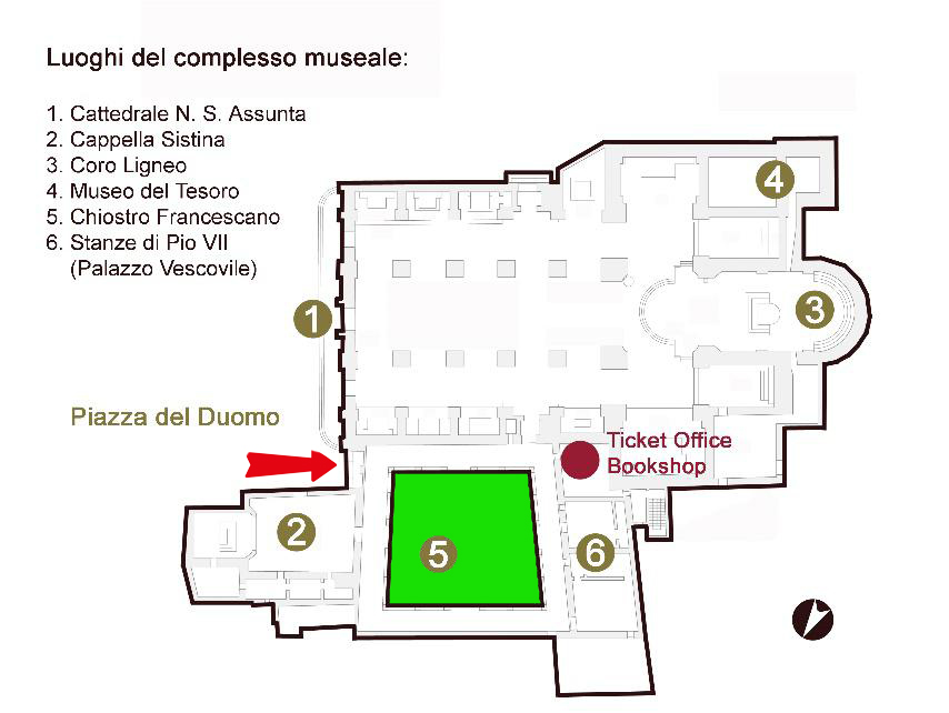 Mappa Complesso Museale della Cattedrale di Savona